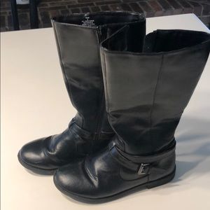Girl’s Black knee high boots